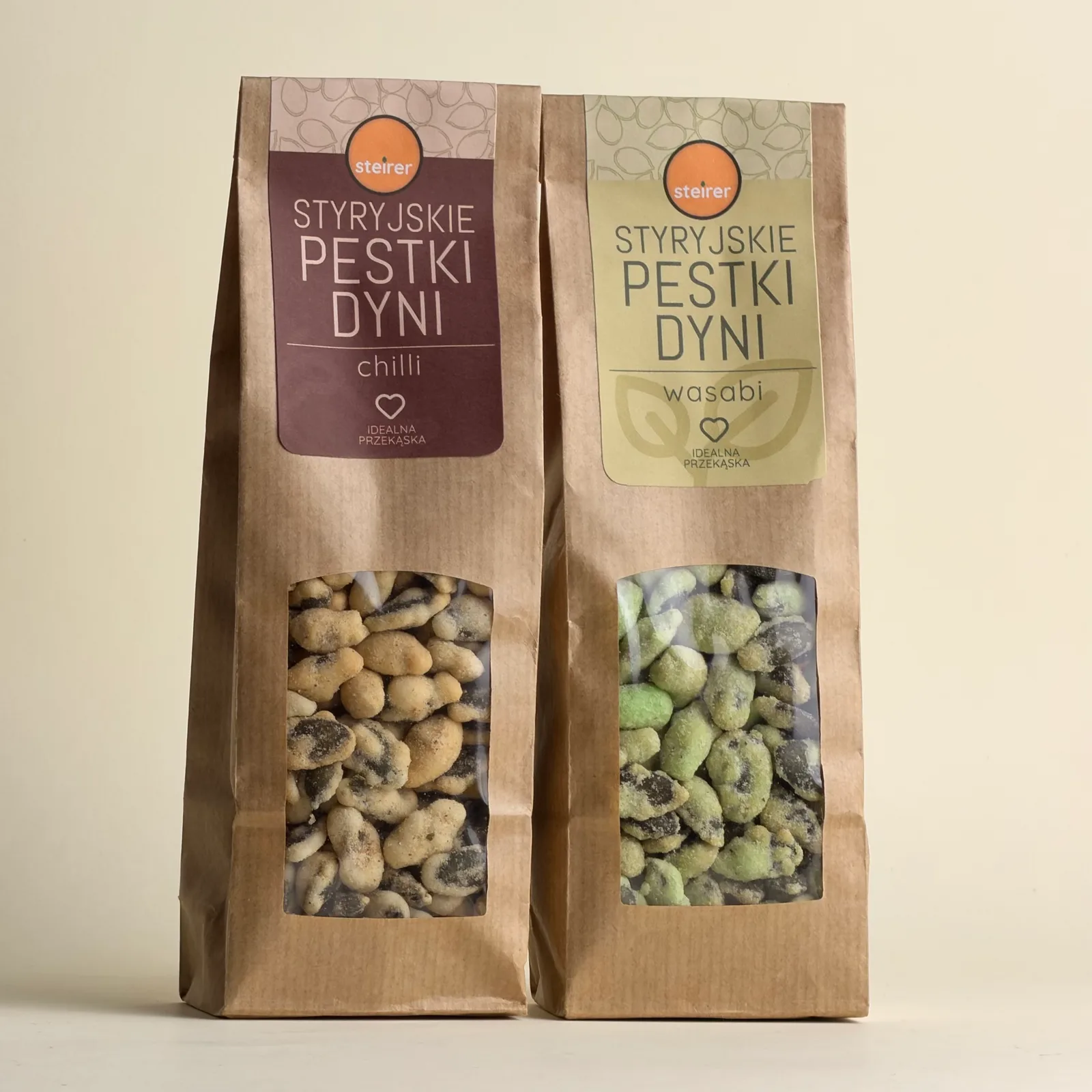 Pikantny duet styryjskich pestek dyni | Chilli, Wasabi